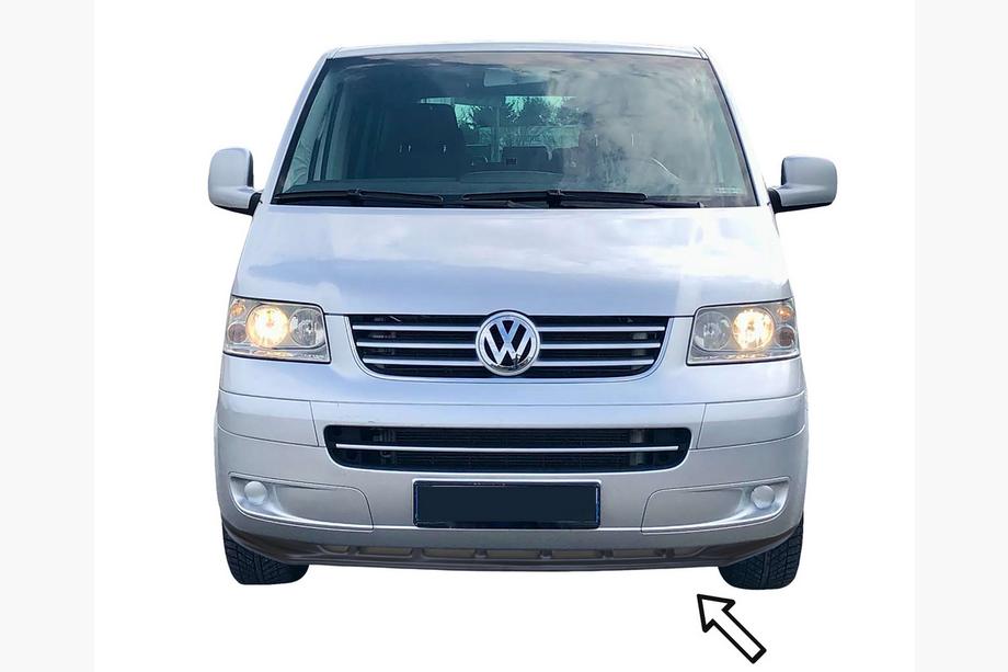 Volkswagen T5 Caravelle 2004–2010 ESA frontlip (zwart) Image