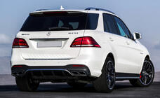 Mercedes GLE/ML-klasse W166 2011–2018 Achterdiffuser voor GLE (GLE63-design) foto 2