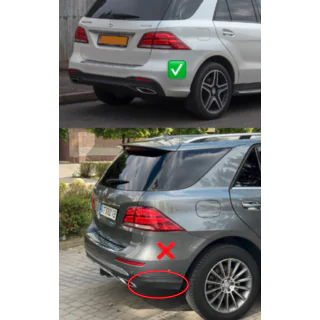 Achterdiffuser voor GLE (GLE63-design) Mercedes GLE/ML-klasse W166 2011–2018 foto 3