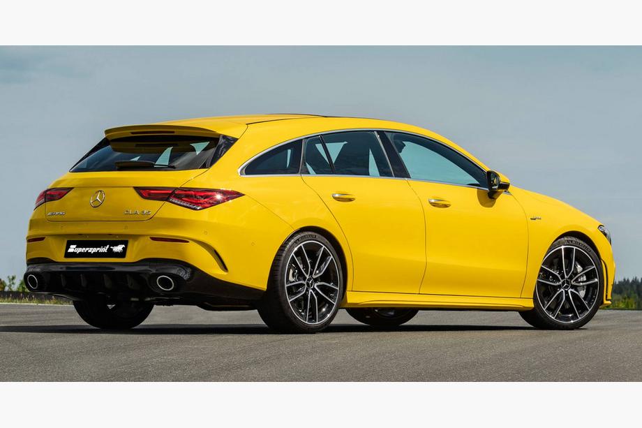Mercedes CLA C118 2019– Achterdiffuser met uitlaatsierstukken (CLA35-design) Foto 3