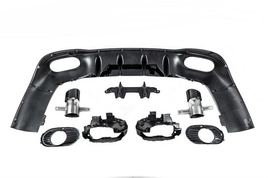 Mercedes CLA C118 2019– Achterdiffuser met uitlaatsierstukken (CLA35-design) Foto 8