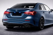 Mercedes A-Klasse W177 2018– Achterdiffuser met uitlaatsierstukken (Design A45 SD) foto 1