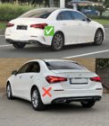 Mercedes A-Klasse W177 2018– Achterdiffuser met uitlaatsierstukken (Design A35 SD) foto 4