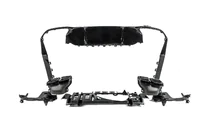 Mercedes E-class W213 2016–2023 Achterdiffuser met uitlaatsierstukken E63-Design Black (voor AMG/AMG-Line 2016-2020) foto 6