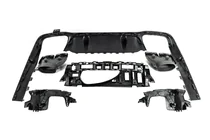Mercedes E-class W213 2016–2023 Achterdiffuser met uitlaatsierstukken E63-Design Black (voor AMG/AMG-Line 2016-2020) foto 7
