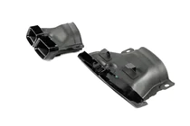 Mercedes E-class W213 2016–2023 Achterdiffuser met uitlaatsierstukken E63-Design Black (voor AMG/AMG-Line 2016-2020) foto 9