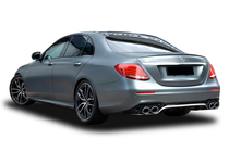 Mercedes E-class W213 2016–2023 Achterdiffuser met uitlaatsierstukken E53-Design (voor AMG/AMG-Line) foto 1
