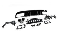 Mercedes C-klasse W205 2014–2021 Achterdiffuser met uitlaatsierstukken (Design C43) foto 5