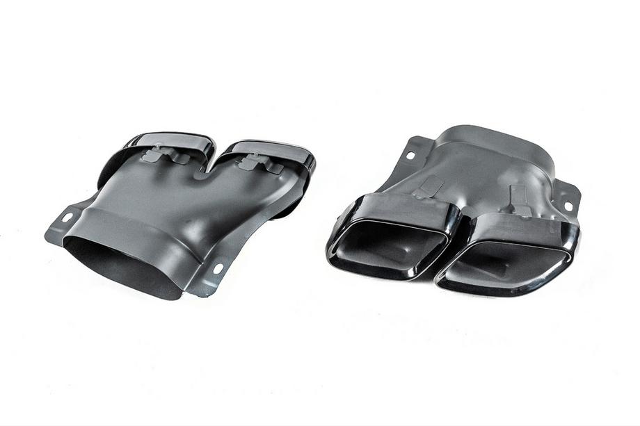 Mercedes GLC X253 2015–2022 Achterdiffuser met uitlaatsierstukken, Black (AMG63 design) Foto 8