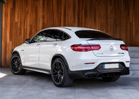 Mercedes GLC Coupé C253 2016–2023 Achterdiffuser met uitlaatsierstukken Black (AMG63 design) foto 3