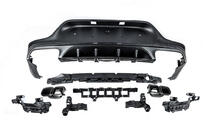 Mercedes GLC Coupé C253 2016–2023 Achterdiffuser met uitlaatsierstukken Black (AMG63 design) foto 4