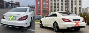 Mercedes CLS C218 2011–2018 Achterdiffuser met uitlaatsierstukken Black (2015-2018, CLS63 design) foto 3