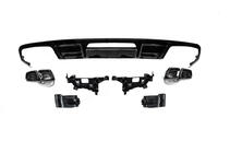 Mercedes CLS C218 2011–2018 Achterdiffuser met uitlaatsierstukken Black (2015-2018, CLS63 design) foto 2