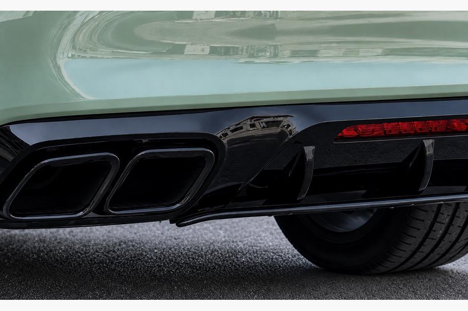 Mercedes CLS C218 2011–2018 Achterdiffuser met uitlaatsierstukken Black (2015-2018, GT63 Design) Foto 2