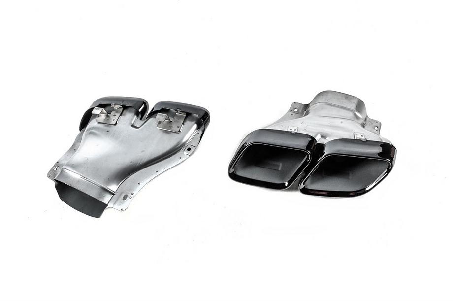 Mercedes CLS C218 2011–2018 Achterdiffuser met uitlaatsierstukken Black (2015-2018, GT63 Design) Foto 9