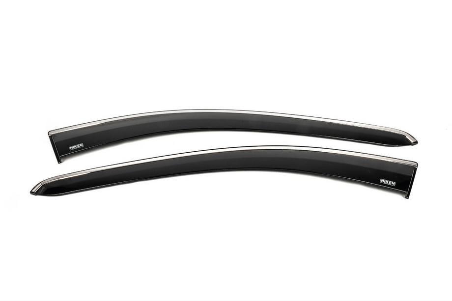 Ford Connect 2021– Raamdeflectoren met chroomstrip (set van 2, Niken) Image