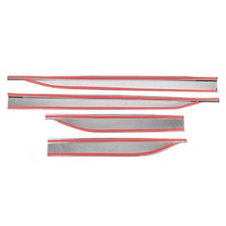 Deurstrip (set van 4, RVS) foto 3