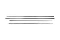 Renault Fluence 2009–2016 Onderste raamsierlijsten (set 4 stuks, RVS) Carmos - Turks staal foto 3