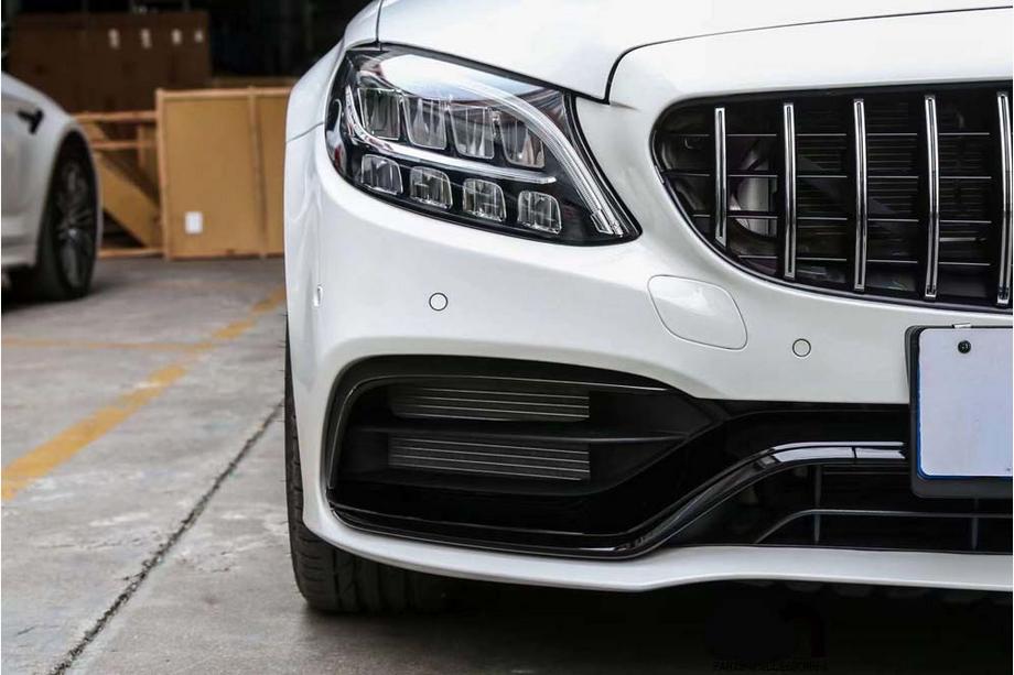 Mercedes C-klasse W205 2014–2021 Voorbumper compleet (AMG C63-designs 2018-2021) Foto 2