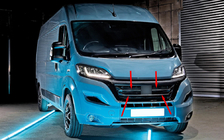 Opel Movano 2021– Sierlijsten voor grille (3 stuks, RVS) foto 1