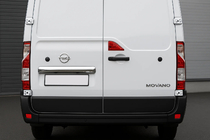 Opel Movano 2021– Chromen strip boven kenteken (RVS) Carmos - Turks staal foto 1