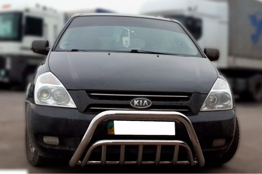 Kia Carnival 2002–2013 Voorbullbar WT002 (2006-2013, RVS) Image