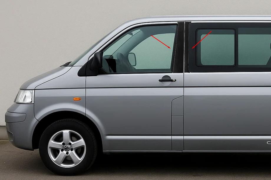 Volkswagen T5 Multivan 2003–2010 Chromen deurstijlbekleding EuroCap Image