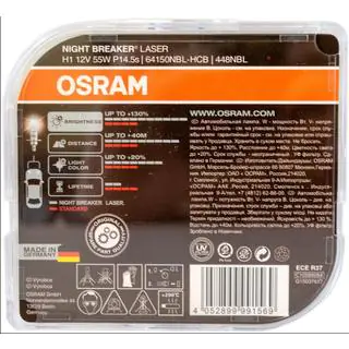 Osram 64150NBL H1 55W 12V koplamp foto 3
