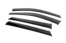 Hyundai Santa Fe 3 2012–2018 Windschermen met chromen sierlijst Niken Luxury (4 stuks) foto 2