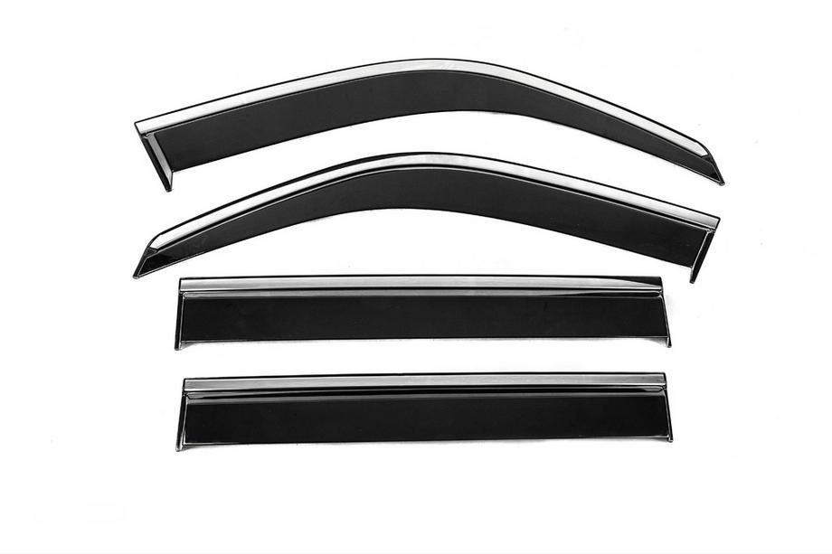 Toyota Land Cruiser 100 1998–2007 Windschermen met chromen sierlijst Niken Luxury (4 stuks) Foto 1