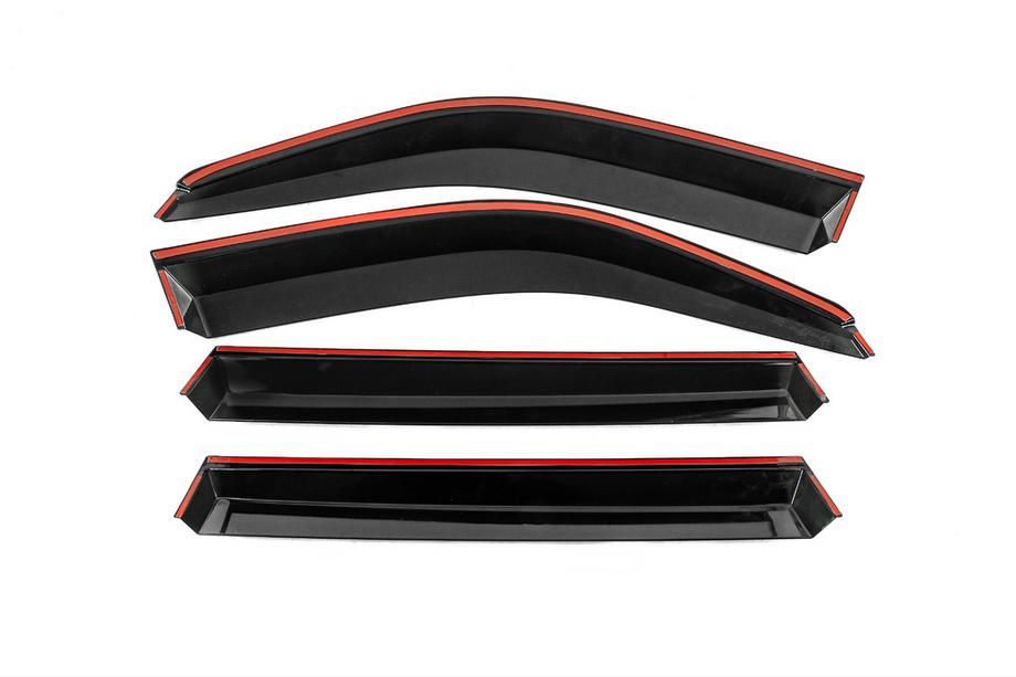 Toyota Land Cruiser 100 1998–2007 Windschermen met chromen sierlijst Niken Luxury (4 stuks) Foto 3