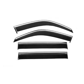 Windschermen met chromen sierlijst Niken Luxury (4 stuks)