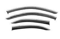 Mercedes C-klasse W204 2007–2015 Raamwindschermen met chromen sierlijst Niken Luxury (SD, 4 stuks) foto 1