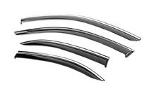 Mercedes C-klasse W204 2007–2015 Raamwindschermen met chromen sierlijst Niken Luxury (SD, 4 stuks) foto 2