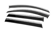 Mitsubishi L200 2015–2024 Windschermen met chromen sierlijst Niken Luxury (4 stuks) foto 2