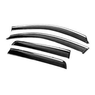 Windschermen met chromen sierlijst Niken Luxury (4 stuks) Mitsubishi Outlander 2006–2012 foto 2