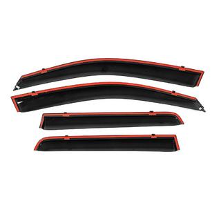 Windschermen met chromen sierlijst Niken Luxury (4 stuks) Mitsubishi Outlander 2006–2012 foto 3