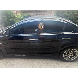 Windschermen met chromen sierlijst Niken Luxury (4 stuks) Mitsubishi Lancer X 2008– foto 1