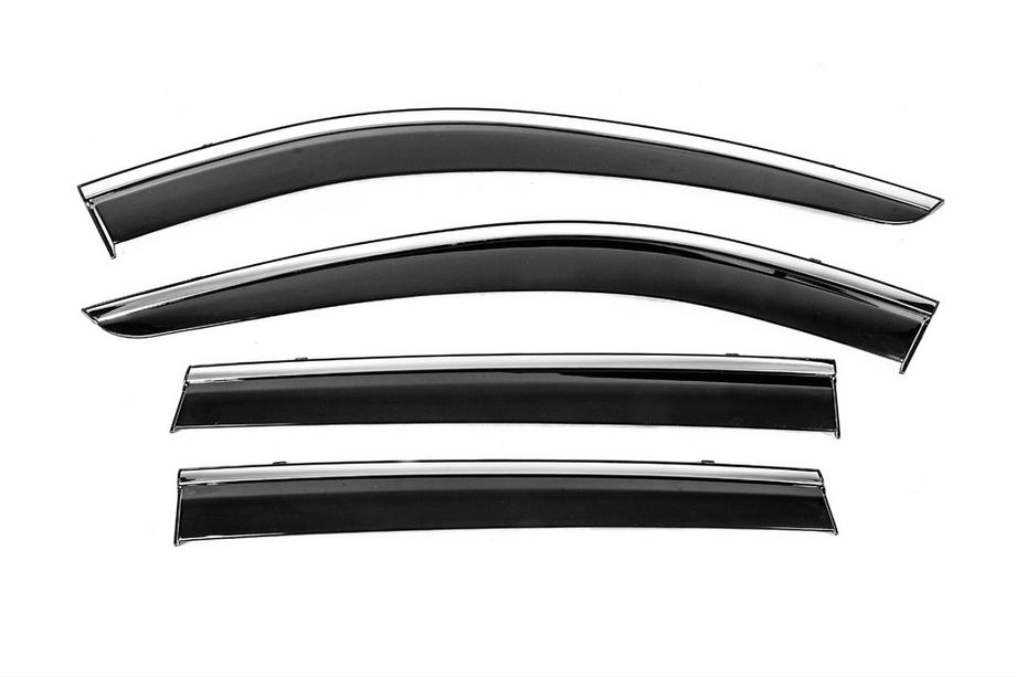 Nissan X-trail T32/Rogue 2014–2021 Windschermen met chromen sierlijst Niken Luxury (4 stuks) Image