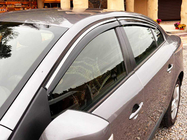 Renault Fluence 2009–2016 Windschermen met chromen sierlijst Niken Luxury (4 stuks) foto 1