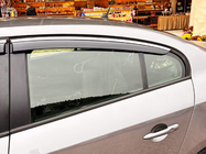 Renault Fluence 2009–2016 Windschermen met chromen sierlijst Niken Luxury (4 stuks) foto 4
