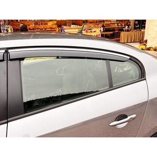 Windschermen met chromen sierlijst Niken Luxury (4 stuks) Renault Fluence 2009–2016 foto 4