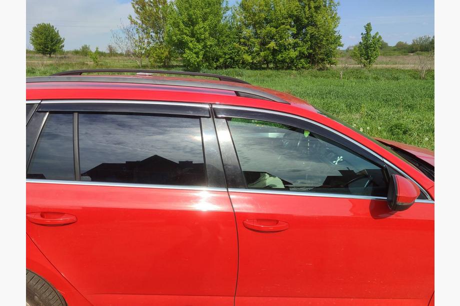 Skoda Octavia III A7 2013–2019 Windschermen met chromen sierlijst Niken Luxury (SW, 4 stuks) Foto 1