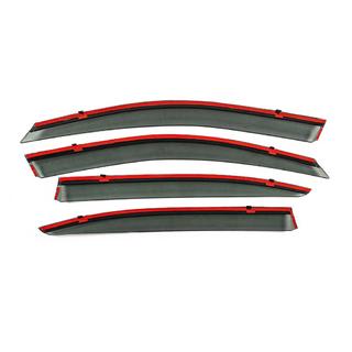 Raamwindschermen met chromen sierlijst Niken Luxury (LiftBack, 4 stuks) Skoda Octavia II A5 2006–2010 foto 4