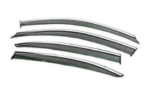 Skoda Octavia II A5 2010–2013 Raamwindschermen met chromen sierlijst Niken Luxury (SD, 4 stuks) foto 3