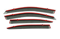 Skoda Octavia II A5 2010–2013 Raamwindschermen met chromen sierlijst Niken Luxury (SD, 4 stuks) foto 4