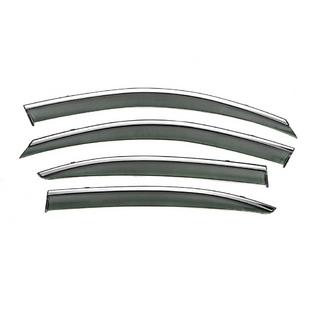 Raamwindschermen met chromen sierlijst Niken Luxury (SD, 4 stuks) Skoda Octavia II A5 2010–2013 foto 1