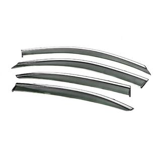Raamwindschermen met chromen sierlijst Niken Luxury (SD, 4 stuks) Skoda Octavia II A5 2010–2013 foto 3