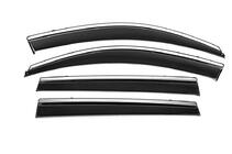 Toyota Rav 4 2006–2013 Raamdeflectoren met chroomstrip Niken Luxury (4 stuks, Long) foto 1