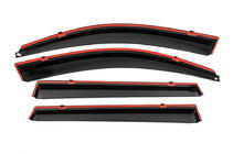 Toyota Rav 4 2006–2013 Raamdeflectoren met chroomstrip Niken Luxury (4 stuks, Long) foto 3